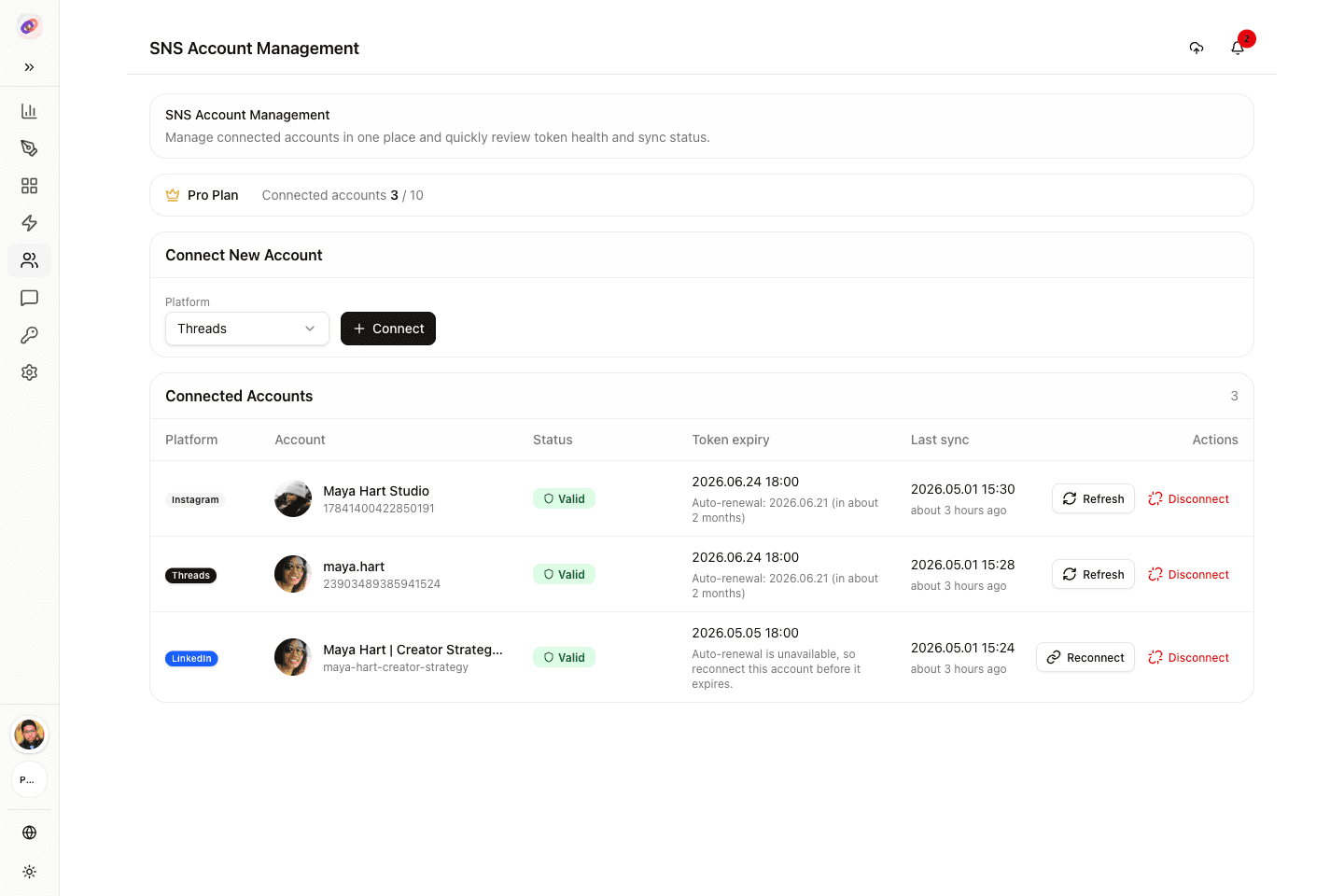 Connect your accounts